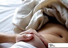 Wet Pussy Sounds - Horny Teen Cums with Fingers Inside