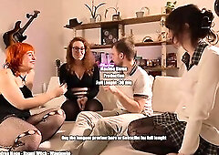 2 Trans Hotties and a Cis Cutie Pegging Me With Giant Anal Dildos