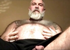 Verbal jerk, fur covered, big belly grandpa