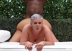 Curvy Blonde Milf Is Ass-fucked By A Black Man - Kaden Kole