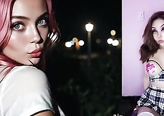 Sexy redhead with large boobs gets filled with sperm - AI Generated by AI xxx Shad