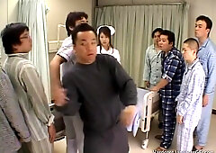 Creampied asian nurse fucks her patients