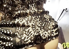 Pliant secretary shows u her snatch and begins banging