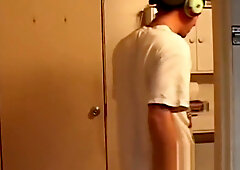 Young gay jock bent over and pounded by alt casting agent