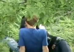 Blowjob in the park in Moscow