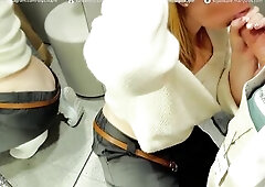 Public Oral and Cum drum Bang in Fitting Room - risky and filthy