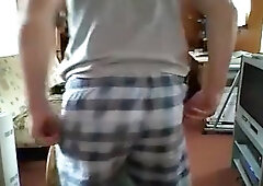 Hot Lad Shows Ass On Cam