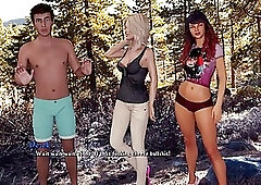 Smoking hot babes got naked in the middle of the night and went swimming together