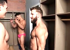 DrillMyHole: Clark Reid amongst muscled Malik Delgaty gagging