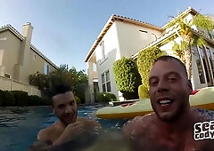 SeanCody.com: Inked Jack bareback blowjob cum swallow