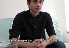 Debt Dandy: Super slim twink masturbating indoor