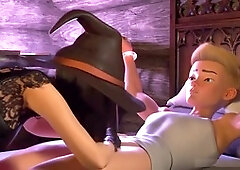 Animated porn, magic, animated