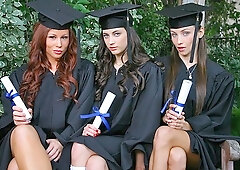 Georgia Jones and Brooklyn Lee are fucking with their girlfriend