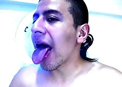 Youthful, latino twink, webcam