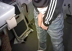 White Alpha urinating