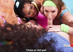 three Excited Lonely Milfs Get Dick Cardio From A Fresh Joinee At The Gym- Skylar Snow, Sarah Jessie, Cali Sweets, Adonis Breeds