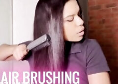 Hair brushing - Dominatrix-bitch Luna Law