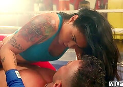 Alluring hottie Dana Vespoli rammed in the doggy style pose