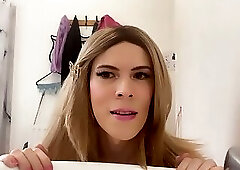 Swallow My Farts, Pee And Cum You Dirty Slut! Trans Femdom POV Jessica Bloom