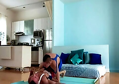 Wrestling Loser Has To Suck Dick For Her Winner 8 Min