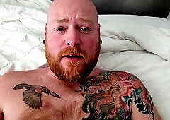 POV daddy bear Logan Stanley having unprotected fun with younger ginger cub