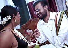 Horny South Indian bhabhi enjoys her husband's friend's wild fuckfest