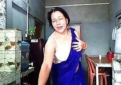 Stepmom Mona69 gets pounded in intense Indian sex action