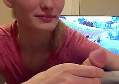 gonzo fellate and anal gape for tiny teen gamer chick