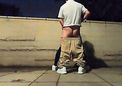 I asked passersby to help shoot, and ultimately thanked him for his help with my assets