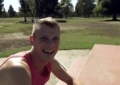 Str8chaser.com: Twink boy Cameron Taylor spanking porn