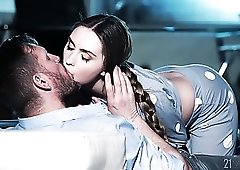 Appetizing buxom sexpot Lena Reif desires to get her wet pussy fucked