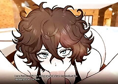 My Femboy Roommate: Peculiar Holiday #04 - Femboy Lover Giving Oral job In Swimming Pool adult visual novel