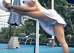 Just Take My Big Cock and You will get Better | Tennis Coach Fucks Cute Blonde