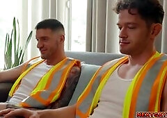 Coworkers Johnny Donovan and Ty Roderick fuck on lunch break