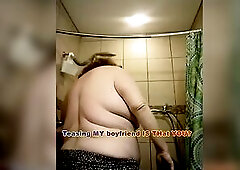 Nurse Vicki playing with herself on the daybed after taking a shower.