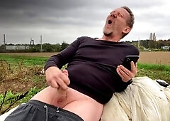 Risky cum, huge cum loads, outdoor cum