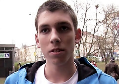 Pretty guy with sexy tattoos takes fat dick inside