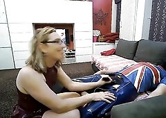 Latex Screwing with Essex Angel Lisa and Latex Mask John