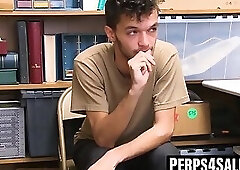 Young Shoplifter Sucks Officers Cock Before Taking It Raw