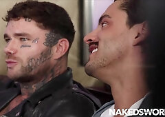 NAKEDSWORD Joel Hart Man meat Punctured Shaft Starved Luca Del Rey