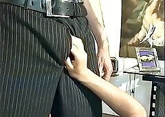 Sexy transsexual gets fucked by two hot studs