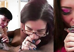 3 Sexually excited White Angels Go Down on One Favourable Ebony Jock BBC