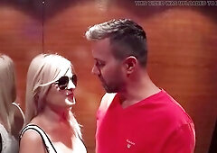 Youthful German pair enjoys outdoor screwing wherever they go. Blond hottie and her chap.