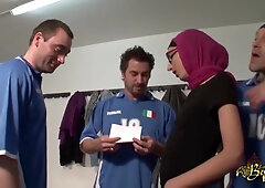 French Arab Woman Gangbang