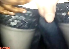 BBC fuck crossdresser outdoor. cum in ass