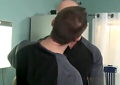 Muscled bear doctors fuck and sperm