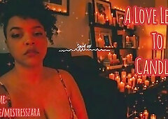 Femdom candle play asmr letter