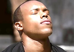 NoirMale: Muscled Timarrie Baker with Danny Gunn yoga