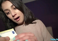 Francesca Palma gets her shaved pussy drilled after giving head