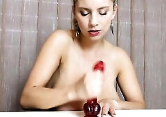 Large Titties mother I'd like to fuck Katerina Hartlova JOI and DirltyTalkig during Blow and TitsJob sex toy plus Milking on it